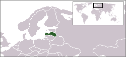 Lokasie van Letland