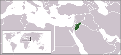 Kart over Det hasjimittiske kongerike Jordan