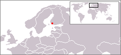 Vị trí của Naantali in Northern Europe