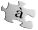 Puzzle-piece with a letter à