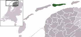 Poziția localității Ameland