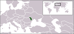 Location of Moldova