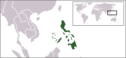 Localización de Filipinas