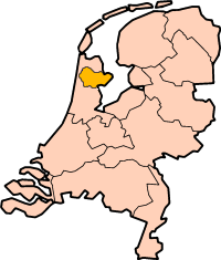 Kaart van West-Friesland