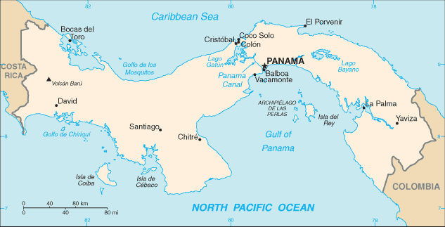Bản đồ Panama