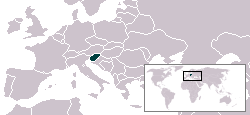 Lokasie van Slovenië