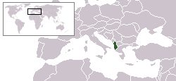 Albania - Localizzazione