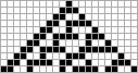 Exemple d'automate cellulaire unidimensionnel