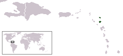 Location of Ántígúà àti Bàrbúdà