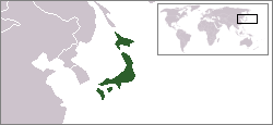 Lokasie van Japan