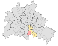 Deutsch: Wahlkreis Neukölln 4 für die Wahlen zum Abgeordnetenhaus von Berlin. Stand 2006
