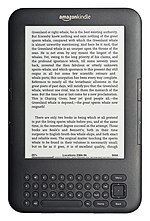 Amazon Kindle 3 электрон китап уку җайланмасы