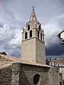 Biserica Saint-Laurent de la Aubenas în exterior