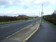 Bus stop on Moor Road (A165) - geograph.org.uk - 4821682.jpg