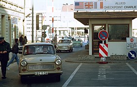 Amerikanische Kontrollstelle Checkpoint Charlie, 14. November 1989