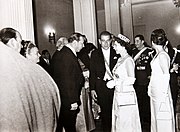 1968年11月のチリ訪問時、モネダ宮殿にて同国のモンタルバ大統領と。