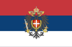 Bandera de Voivodina serbia 1848-1849.