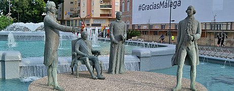 Los Gálvez Sculptural Group without Information Plaque (cropped).jpg