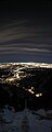 Nighttime panorama of Colorado Springs as viewed from the Incline.