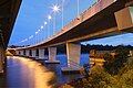 The Iron Cove Bridge connects Drummoyne and Rozelle