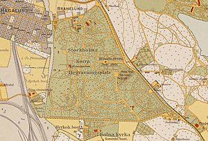 "Stockholms Norra Begravningsplats, 1930-tal.