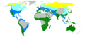 English: Distribution map - breeding, migration and wintering range العربية: خريطة الإنتشار - مواقع التفريخ، الهجرة، و الإشتاء