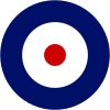 Escarapela de la RAF Type "A" - un ejemplo de una escarapela de la RAF usada en las aeronaves entre 1924 y 1946.