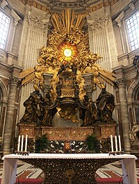 Rom, Vatikan, Petersdom, Cathedra Petri (Bernini) 4.jpg