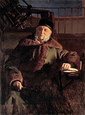 Портрет астронома О. В. Струве, 1886, автор — И. Н. Крамской