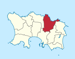 Location of Trinity in Jersey
