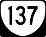 State Route 137 marker