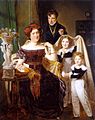 Von Odkolek con su esposa y sus dos hijos, 1826