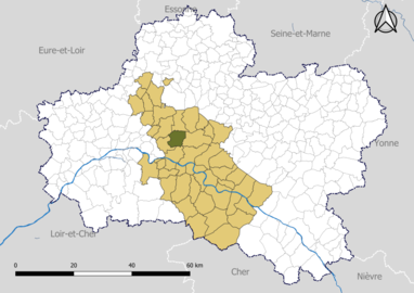 Fay-aux-Loges dans le Pôle d'équilibre territorial et rural (PETR) Forêt d'Orléans-Loire-Sologne en 2020.