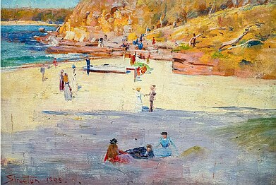 Manly Beach, 1895, Bendigo Art Gallery