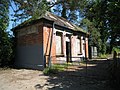 Street-level building of Aynho Park railway station in May 2009