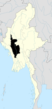 Location Divisi Magway di Myanmar