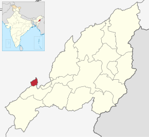Kart over Dimapur