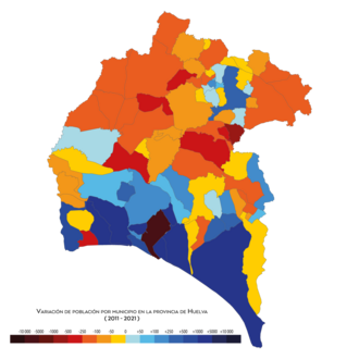 Variación de población entre 2011 y 2021