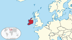 Location of Irlandiya