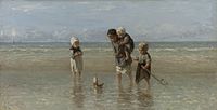 Israëls, Niños del mar, óleo, 1872. Rijksmuseum Ámsterdam