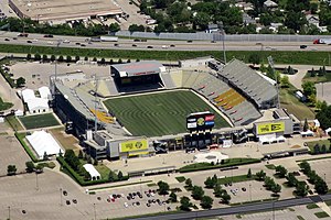 Luftbild des Historic Crew Stadium (Mai 2018)