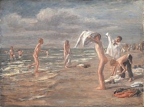 Max Liebermann, Garçons se baignant, 1898