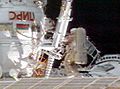 NASA spacewalk image, Michael Foale, ISS expedition 8