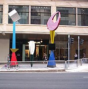 QueensPlaza sculptures on Edward Street