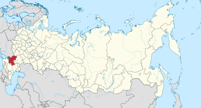 Rostovin alueen sijainti Venäjällä, alla kaupungin sijainti alueella