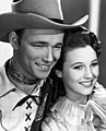 Roy Rogers and Mary Hart in Shine on Harvest Moon (1938