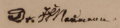 Johann Friedrich Naumann aláírása
