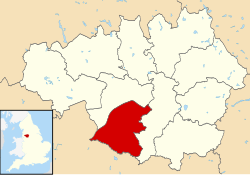 Trafford shown within Greater Manchester