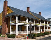 View in 2020 of Mrs. Coxe's tavern, built circa 1800