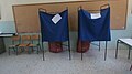 Voting booths at the referendum (2015-07-05)